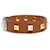 Hermès Hermes Charm Bracelet in Leather and Metal Brown Silvery Golden  - view 2