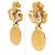 Orecchini a clip Chanel Oro e Arancione D'oro - vista 3