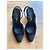 Scarpe slingback Chanel in tweed nero - vista 3
