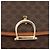 Céline Borsa CELINE Macadam Canvas PVC Pelle Marrone Oro Auth 179420A D'oro - vista 14