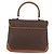 Céline Borsa CELINE Macadam Canvas PVC Pelle Marrone Oro Auth 179420A D'oro - vista 3