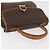 Céline Borsa CELINE Macadam Canvas PVC Pelle Marrone Oro Auth 179420A D'oro - vista 6