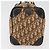 Borsa Christian Dior Trotter in tela marrone e oro Auth 179421 D'oro - vista 4
