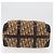 Borsa Christian Dior Trotter in tela marrone e oro Auth 179421 D'oro - vista 9
