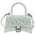 Borsa BALENCIAGA Hour Glass in pelle 2 modi Bianco Argento 592833 Auth bs34969M - vista 2