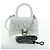 Borsa BALENCIAGA Hour Glass in pelle 2 modi Bianco Argento 592833 Auth bs34969M - vista 26