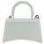 Borsa BALENCIAGA Hour Glass in pelle 2 modi Bianco Argento 592833 Auth bs34969M - vista 3