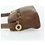 Céline Borsa a Spalla CELINE Circle in Pelle Marrone Oro Auth 179757 D'oro - vista 4