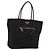 Borsa Tote PRADA Nylon Nero Oro Auth 179207 D'oro