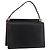 Borsa Salvatore Ferragamo Gancini in pelle nera argento Auth 179993 Nero