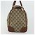 Borsa Boston GUCCI GG Supreme Web Sherry Line PVC Beige Oro Auth 178730 D'oro - vista 4