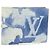 LOUIS VUITTON Portefeuille Multi Ple Watercolor Blue M80458 Auth 178607M Blau