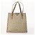 Borsa Tote GUCCI GG Canvas GG Supreme in Pelle e PVC 3 Set Nero Beige Auth bs34896 - vista 2