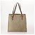 Borsa Tote GUCCI GG Canvas GG Supreme in Pelle e PVC 3 Set Nero Beige Auth bs34896 - vista 3