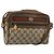 Borsa GUCCI GG Supreme Web Sherry Line PVC Beige Oro 56 02 087 Auth ep14533 D'oro