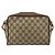 Borsa GUCCI GG Supreme Web Sherry Line PVC Beige Oro 56 02 087 Auth ep14533 D'oro - vista 3