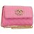 CHANEL Matelasse Chain Shoulder Bag Satin Gold Pink CC Auth 179642A Rosa D'oro