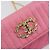 CHANEL Matelasse Chain Shoulder Bag Satin Gold Pink CC Auth 179642A Rosa D'oro - vista 14