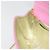 CHANEL Matelasse Chain Shoulder Bag Satin Gold Pink CC Auth 179642A Rosa D'oro - vista 19