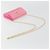 CHANEL Matelasse Chain Shoulder Bag Satin Gold Pink CC Auth 179642A Rosa D'oro - vista 7