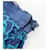 Falda PRADA de seda azul Auth 179162A - vista 11