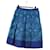 Falda PRADA de seda azul Auth 179162A - vista 6
