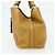 Bolsa Tote PRADA de couro marrom prata Auth 179442A - vista 4
