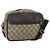 Borsa a Spalla GUCCI GG Supreme PVC Beige Argento 114291 Auth 180111