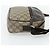Borsa a Spalla GUCCI GG Supreme PVC Beige Argento 114291 Auth 180111 - vista 5