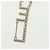 Collana con logo CHANEL in metallo Champagne Gold CC Auth 178801SM D'oro - vista 10