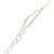 Collana con logo CHANEL in metallo Champagne Gold CC Auth 178801SM D'oro - vista 2