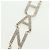 Collana con logo CHANEL in metallo Champagne Gold CC Auth 178801SM D'oro - vista 4