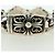 Bracciale Keeper Link ID Chrome Hearts Ag925 4 Links Silver Auth 176817SM Argento - vista 2
