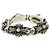 Bracciale Keeper Link ID Chrome Hearts Ag925 4 Links Silver Auth 176817SM Argento - vista 4