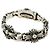 Bracciale Keeper Link ID Chrome Hearts Ag925 4 Links Silver Auth 176817SM Argento - vista 7