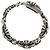 Bracciale Keeper Link ID Chrome Hearts Ag925 4 Links Silver Auth 176817SM Argento - vista 8