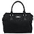 Borsa Salvatore Ferragamo Gancini in tela e pelle 2 modi Nero Argento Auth ka4262A - vista 2