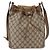 Borsa a tracolla GUCCI GG Supreme Web Sherry Line PVC Beige Oro Rosso Auth hk3712 D'oro - vista 2