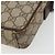 Borsa a Spalla GUCCI GG Supreme PVC Beige Argento 122754 Auth hk3711 - vista 10