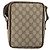 Borsa a Spalla GUCCI GG Supreme PVC Beige Argento 122754 Auth hk3711 - vista 3