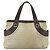 Bulgari Borsa BVLGARI Logo Mania in tela beige e argento Auth 180078 - vista 3