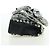 CHANEL Matelasse 25 Chain Shoulder Bag Corduroy White Gold CC Auth 178492SAM Bianco D'oro - vista 5