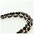 CHANEL Matelasse 25 Chain Shoulder Bag Corduroy White Gold CC Auth 178492SAM Bianco D'oro - vista 8