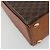 Céline Borsa CELINE Macadam Canvas PVC Pelle Marrone Oro Auth mr2441 D'oro - vista 11