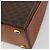 Céline Borsa CELINE Macadam Canvas PVC Pelle Marrone Oro Auth mr2441 D'oro - vista 12