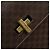 Céline Borsa CELINE Macadam Canvas PVC Pelle Marrone Oro Auth mr2441 D'oro - vista 14