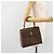 Céline Borsa CELINE Macadam Canvas PVC Pelle Marrone Oro Auth mr2441 D'oro - vista 23