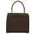 Céline Borsa CELINE Macadam Canvas PVC Pelle Marrone Oro Auth mr2441 D'oro - vista 3
