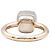 Anello Pomellato, "Nudo Classique", due ori e topazio bianco. - vista 4