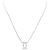 Collana Cartier, "Double C", oro bianco e diamanti.